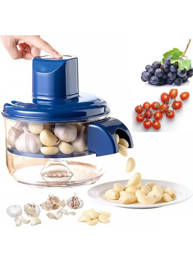 AMM Electric Garlic Peeler & Small Fruits – High-Speed Automatic Peeling Machine Peeling Machine Stainless Steel Blade, Efficient Hands-Free Peeler for Grapes, Tomatoes, Garlic, Ideal for Home, Kitchen, Meal Prep, Cafés, Light - Image 1
